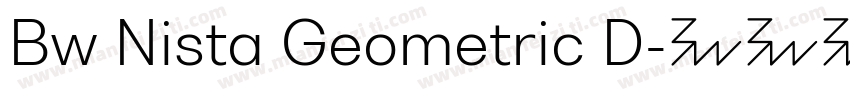 Bw Nista Geometric D字体转换